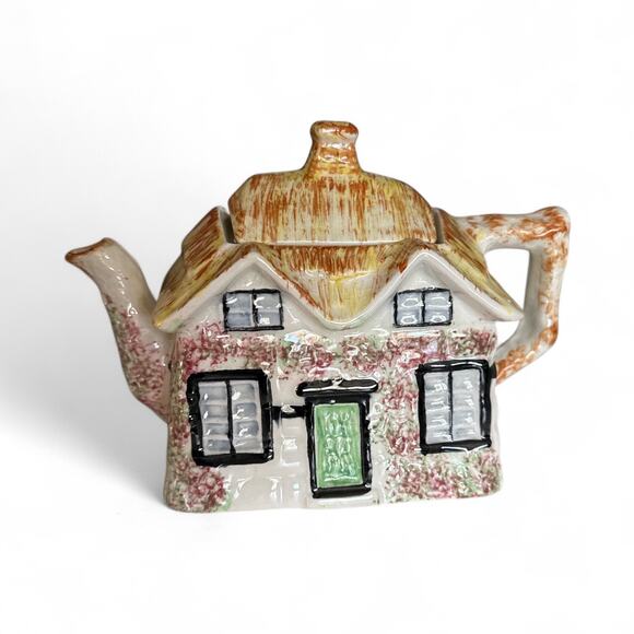 Vintage Price & Kingston "Ye Olde Cottage" teapot pottery, made in England - Picture 1 of 6